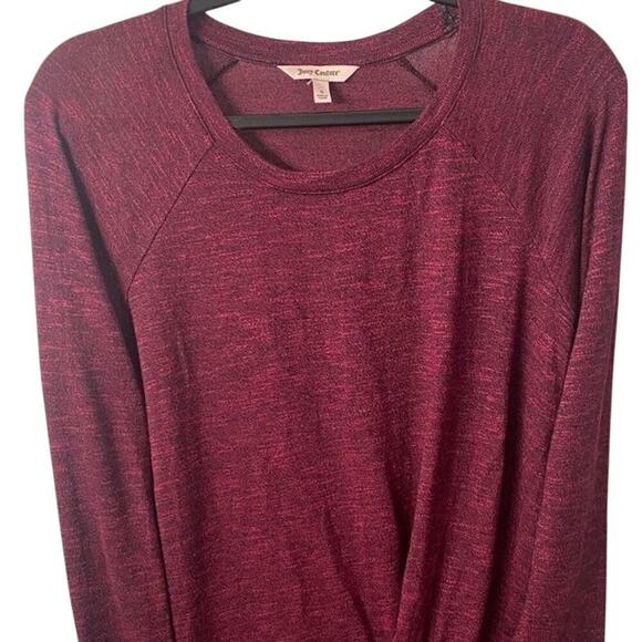Juicy Couture Twist Hem Long Sleeve Tee Shirt Size Small - Picture 3 of 6